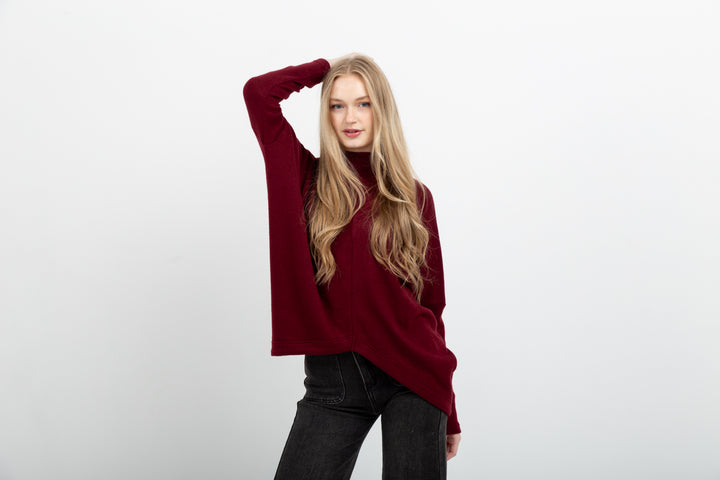 Demi Top Burgundy-TOPS-Kindacollection-Kinda