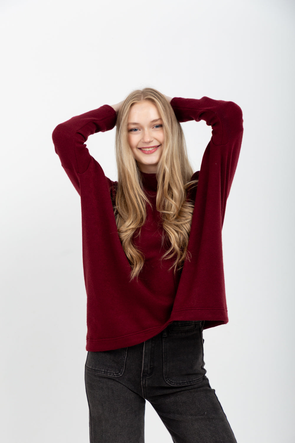 Demi Top Burgundy-TOPS-Kindacollection-Kinda