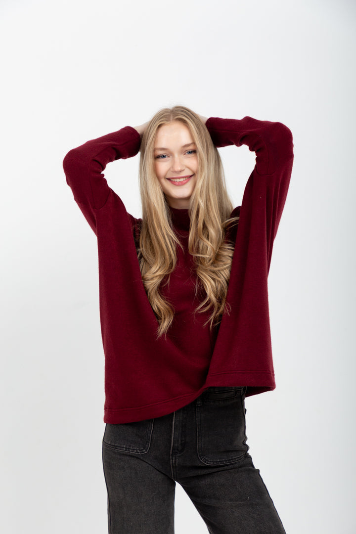 Demi Top Burgundy-TOPS-Kindacollection-Kinda