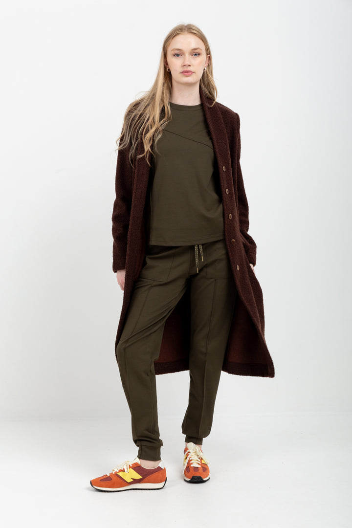 Kylie Coat Chocolate-JACKETS-Kinda-Kinda