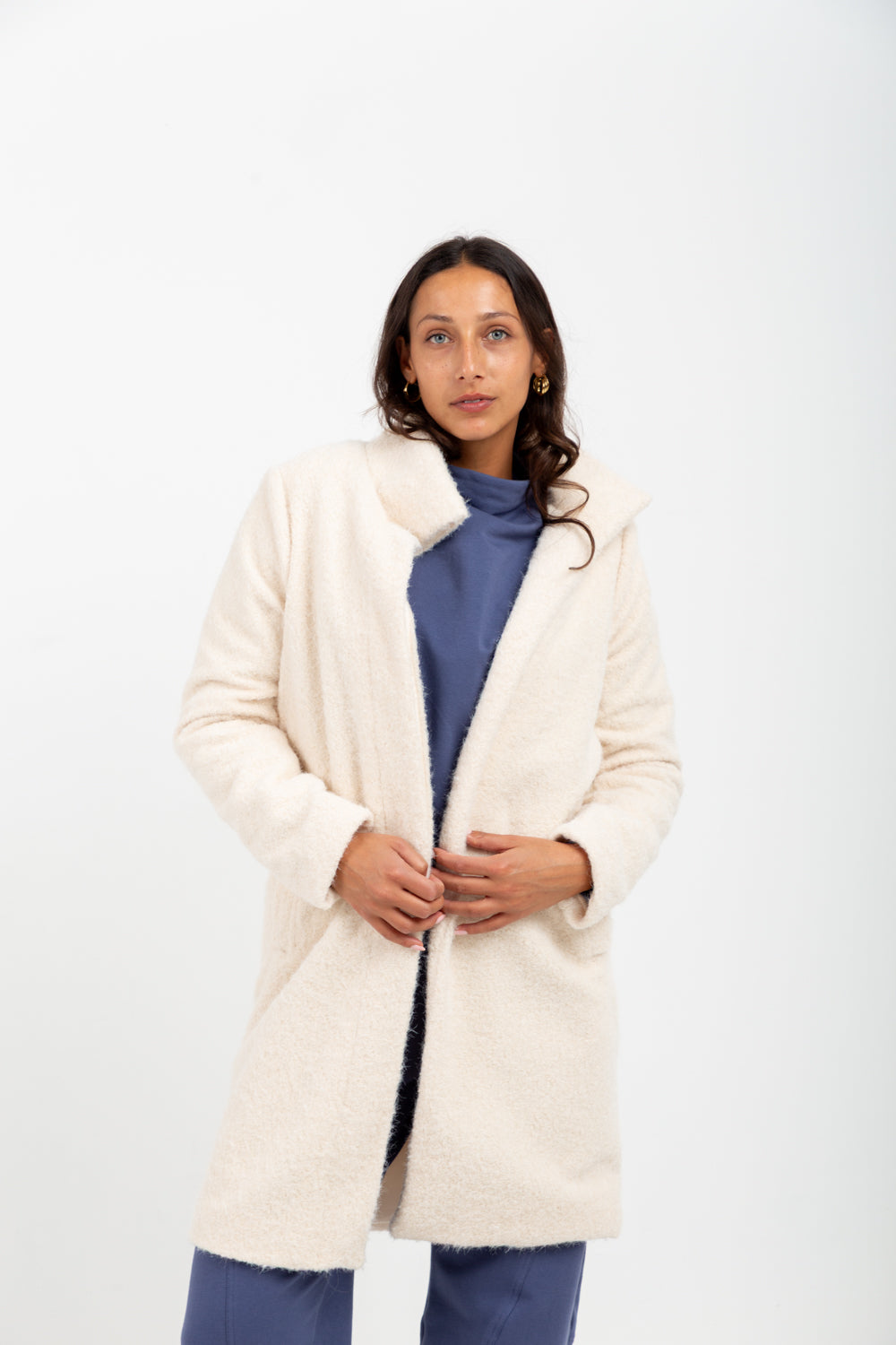 Chrissy Coat Ivory-JACKETS-kindacollection-Kinda