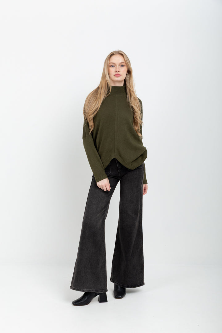 Demi Top Khaki-TOPS-Kindacollection-Kinda