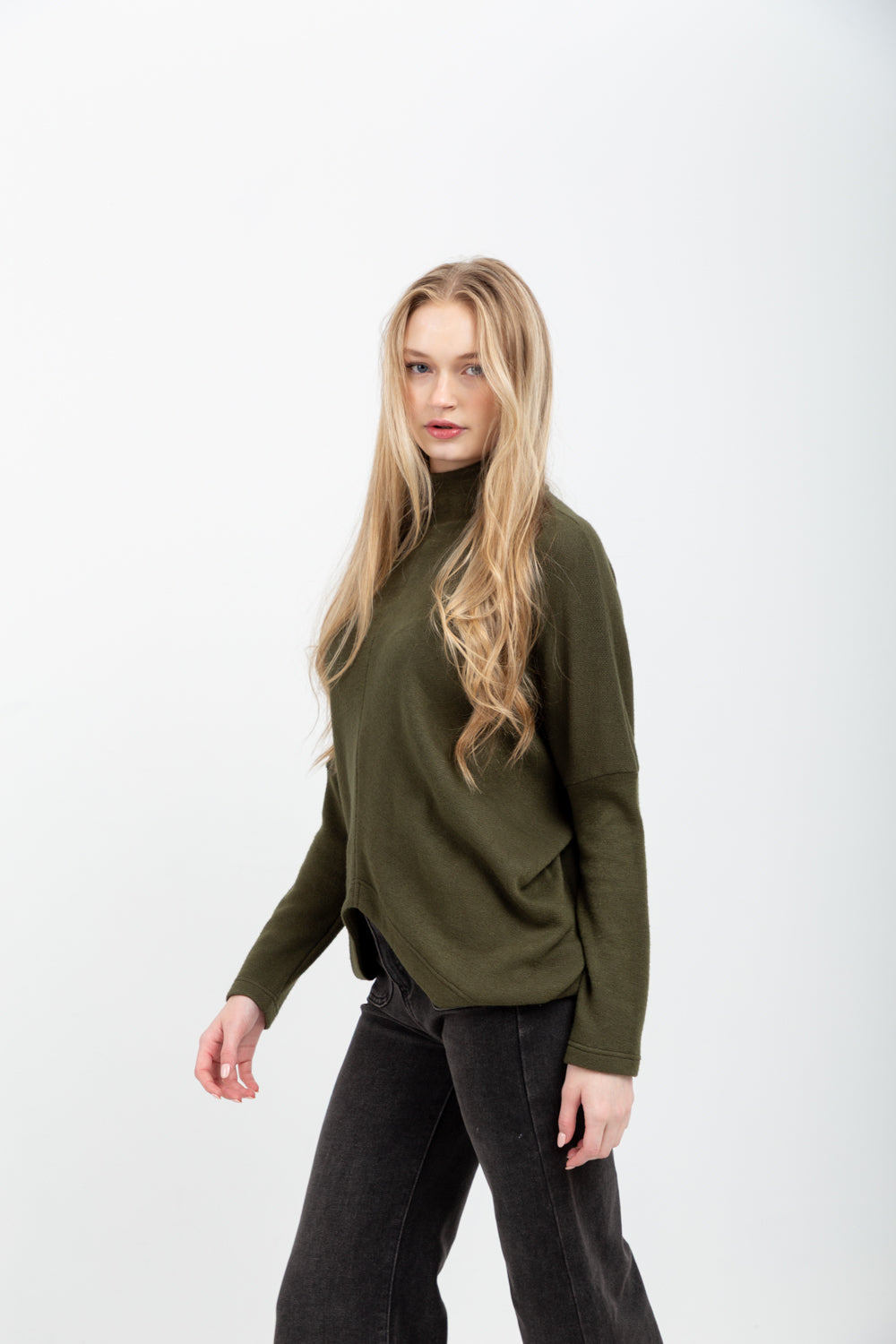 Demi Top Khaki-TOPS-Kindacollection-Kinda