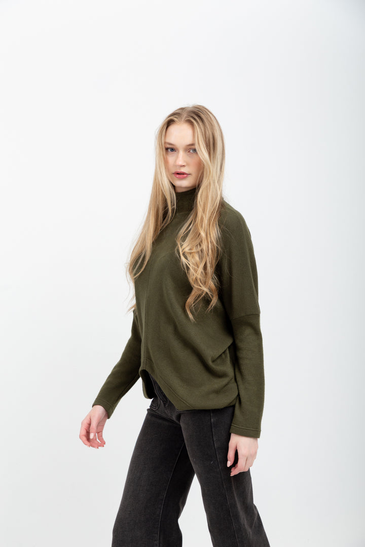 Demi Top Khaki-TOPS-Kindacollection-Kinda
