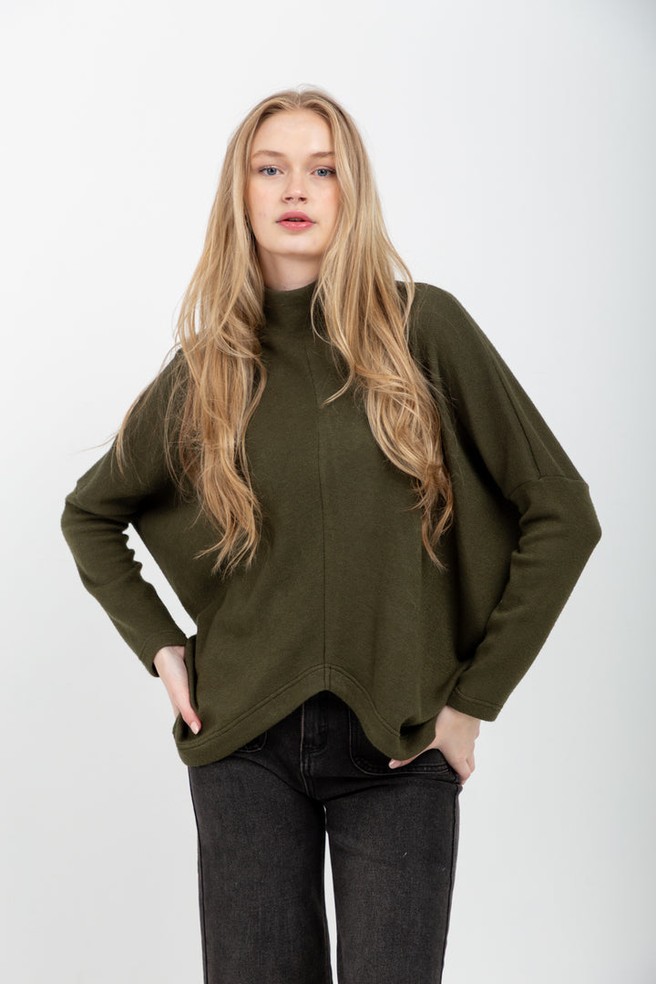 Demi Top Khaki-TOPS-Kindacollection-Kinda