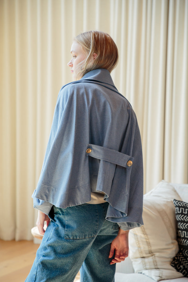 Como Coat Denim Blue