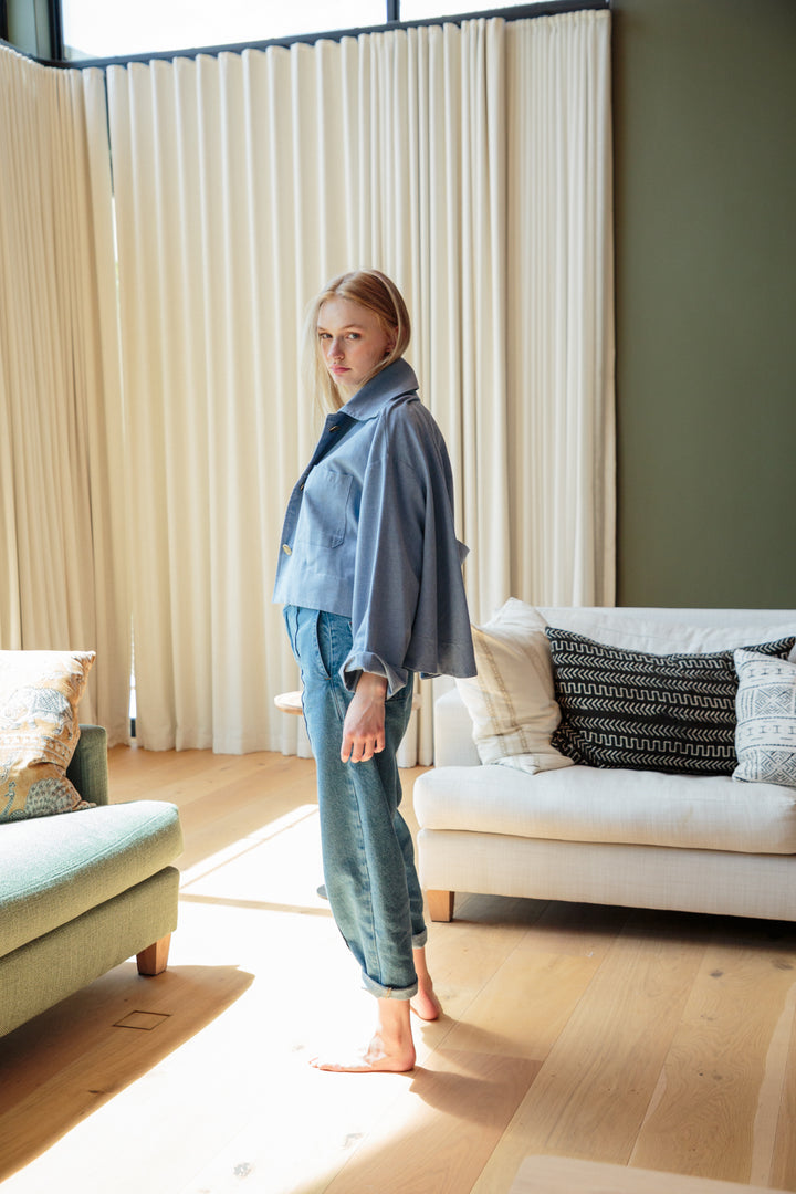 Como Coat Denim Blue