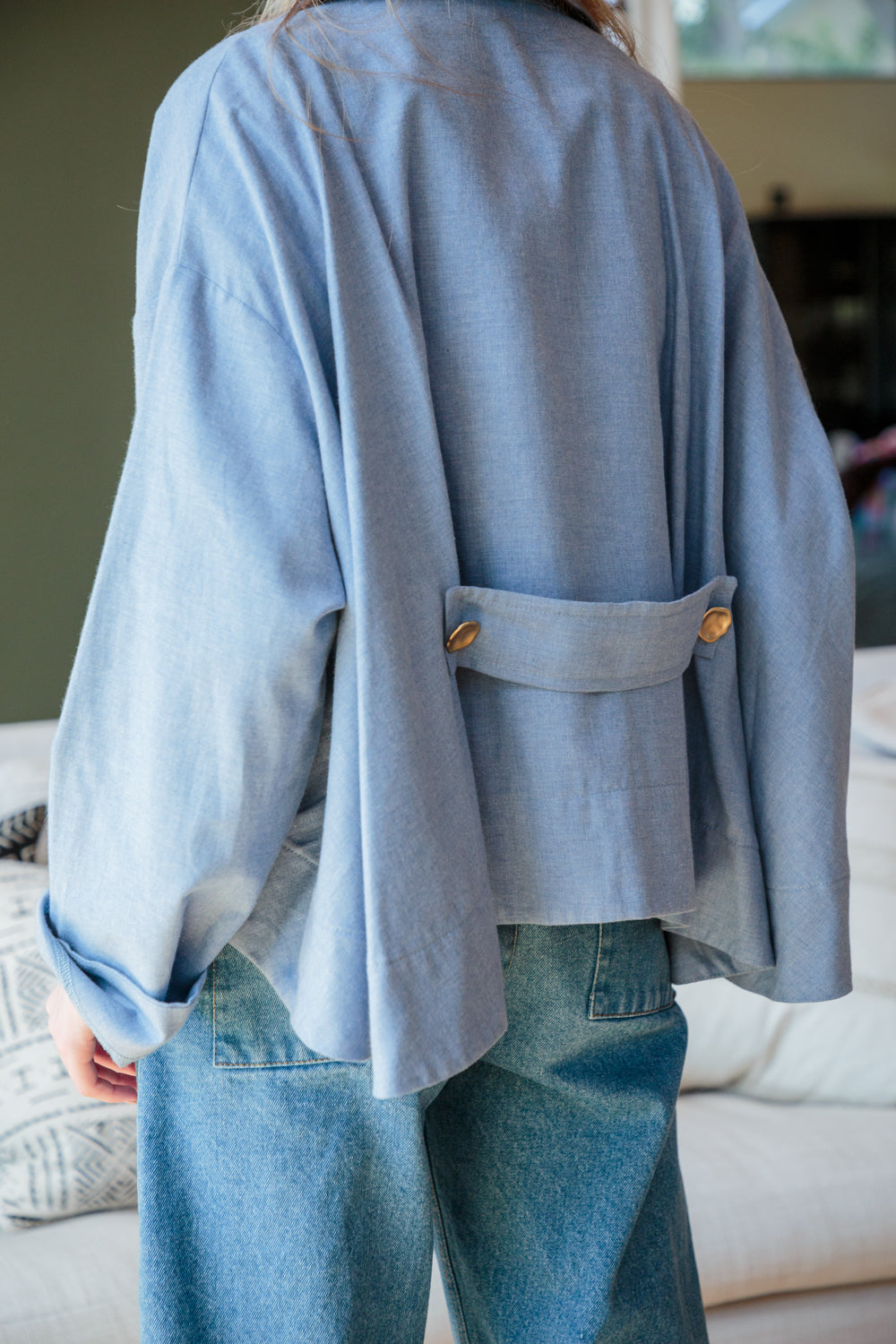 Como Coat Denim Blue