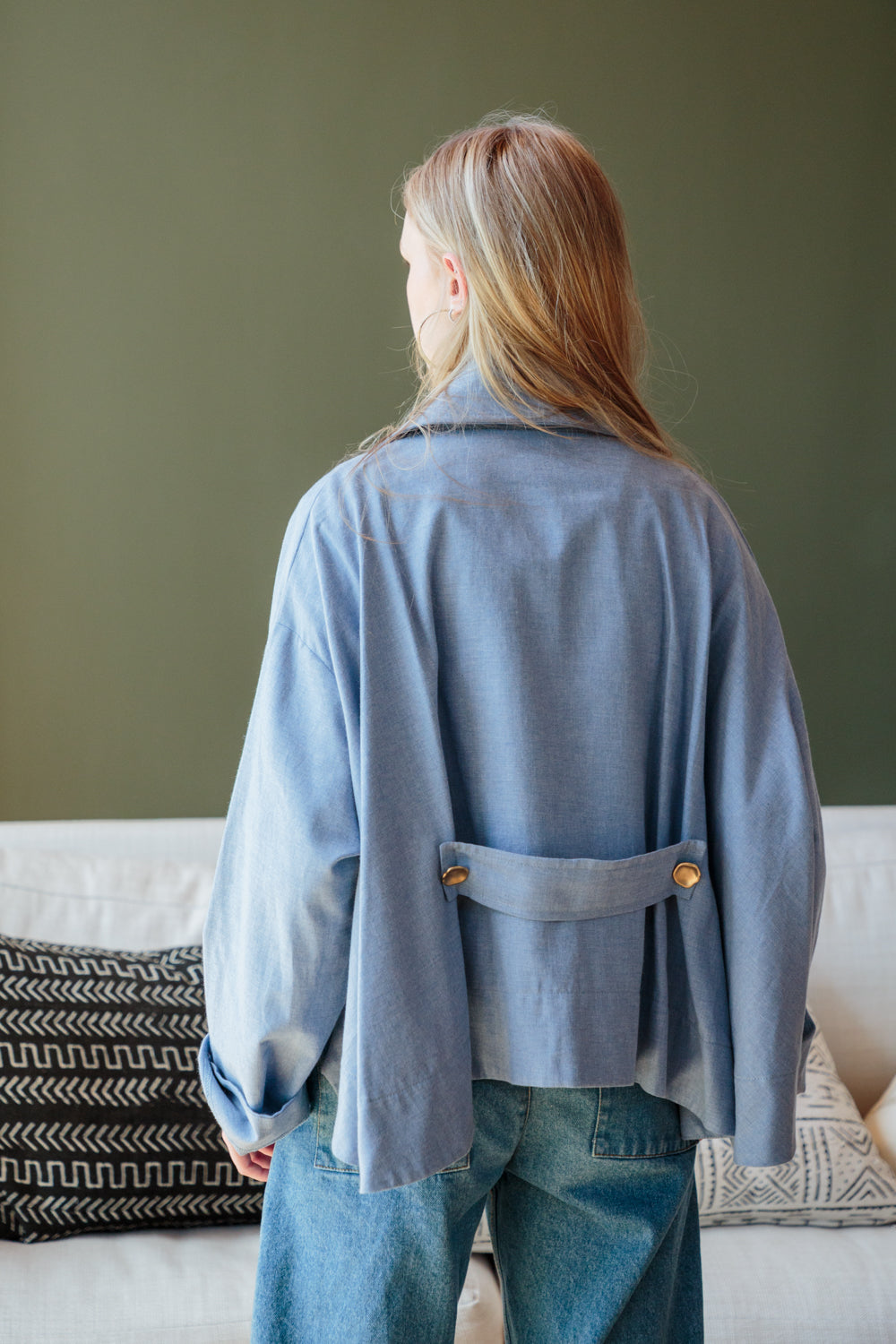 Como Coat Denim Blue