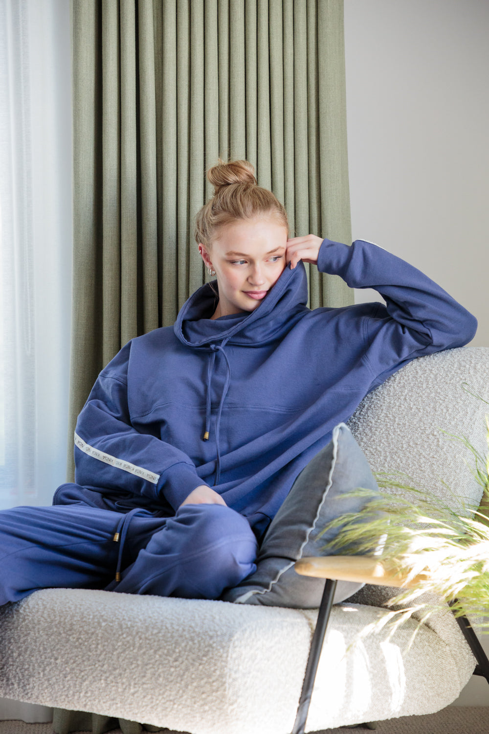 Paula Track Top Denim Blue-TRACK SETS-Kindacollection-Kinda