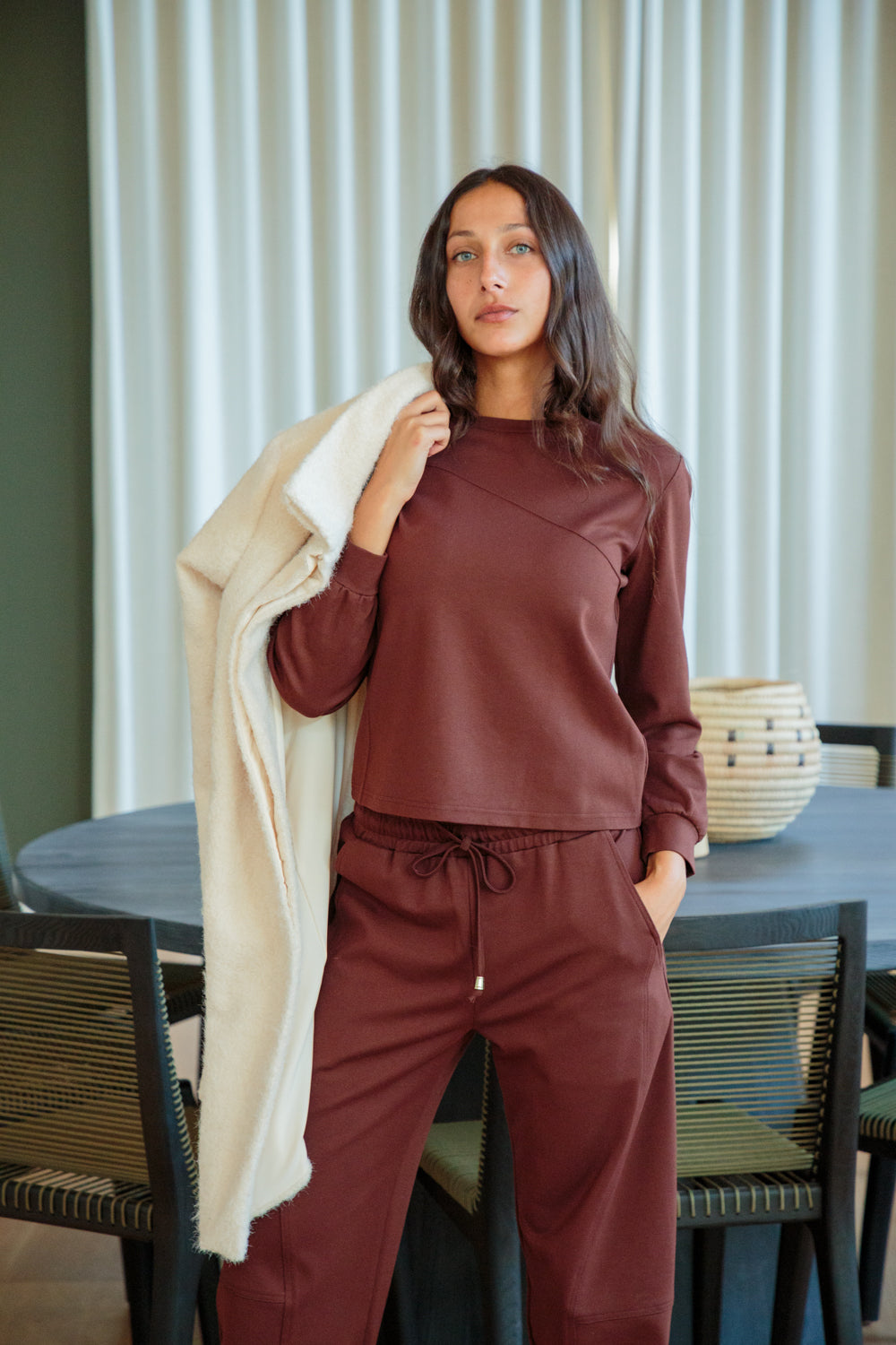 The Track Top Chocolate-TRACK SETS-kindacollection-Kinda