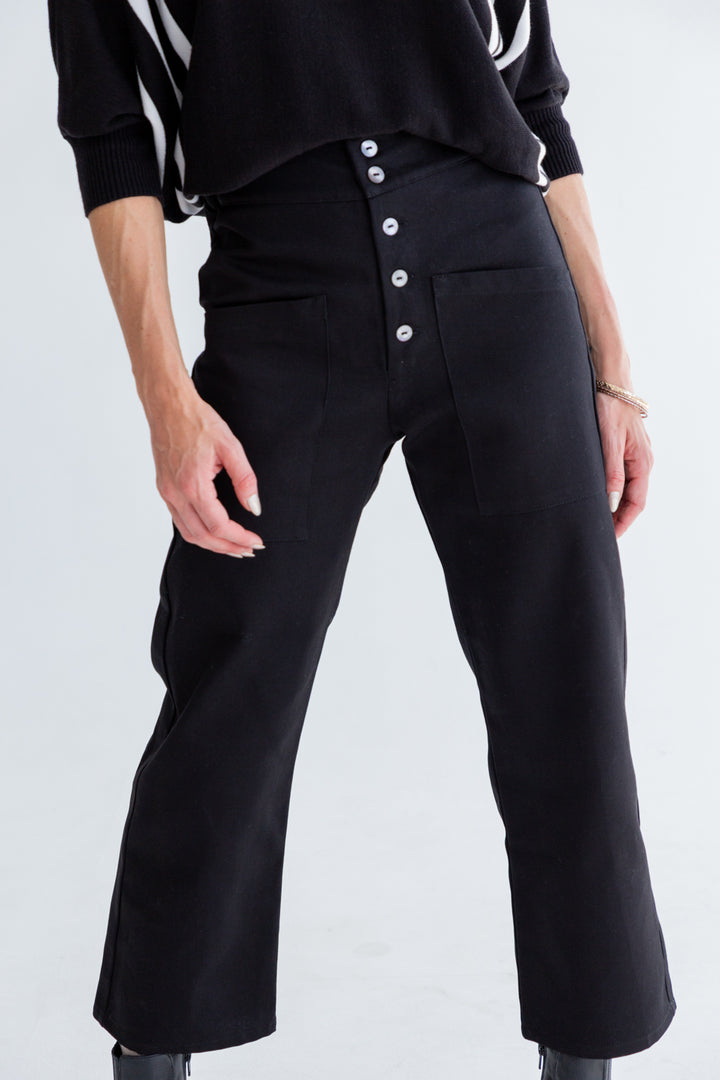 Eliana Pants Black-PANTS-kindacollection-Kinda