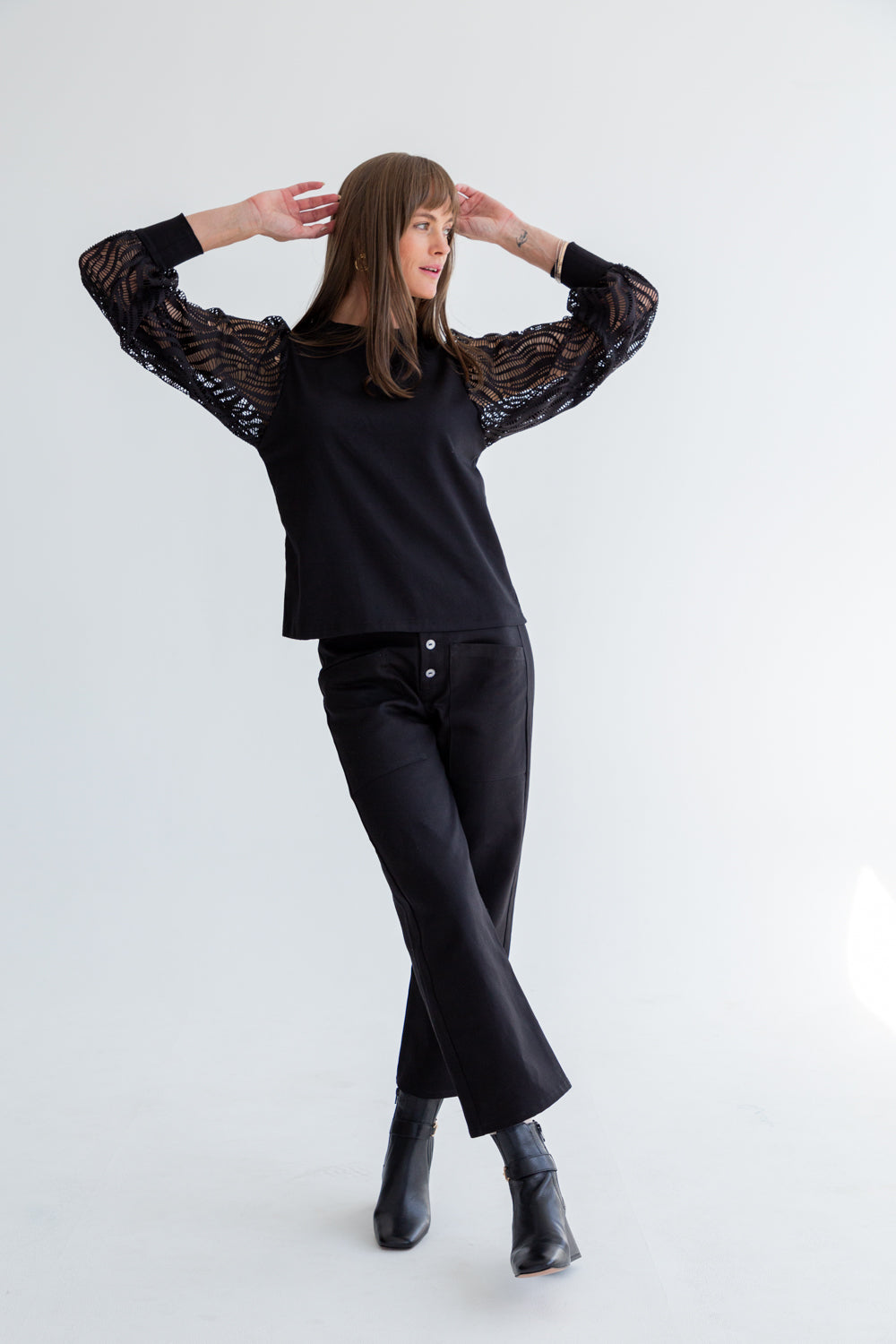 Eliana Pants Black-PANTS-kindacollection-Kinda