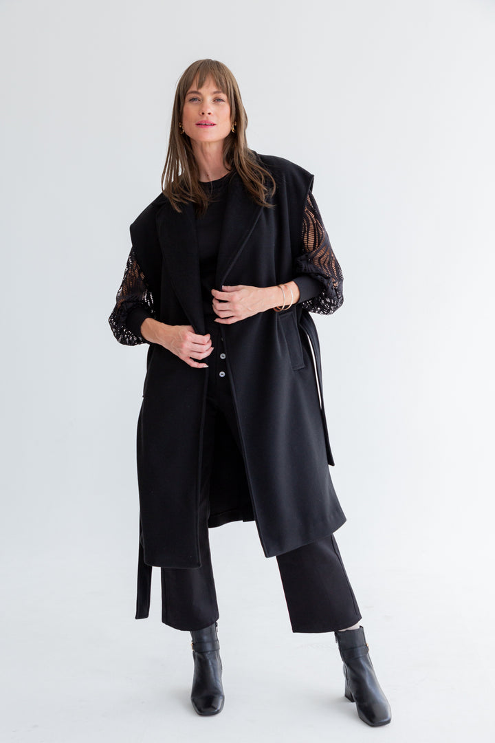 The Serafina Coat Black-JACKETS-kindacollection-Kinda