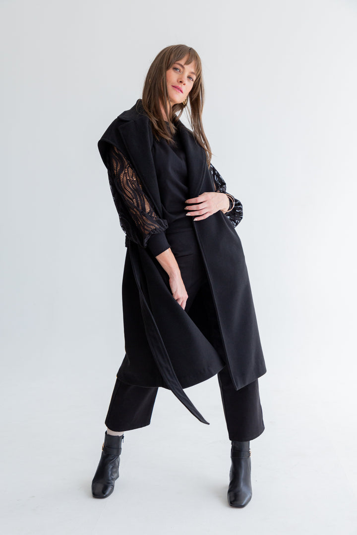 The Serafina Coat Black-JACKETS-kindacollection-Kinda