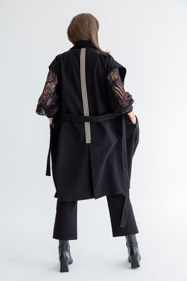 The Serafina Coat Black-JACKETS-kindacollection-Kinda