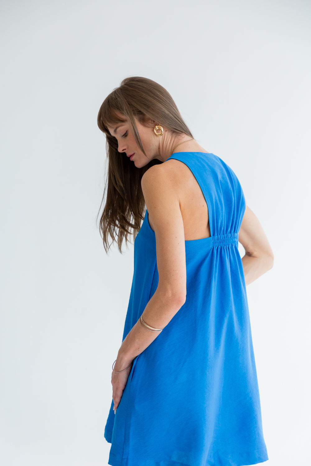 St Tropez Dress Blue-DRESSES-kindacollection-Kinda