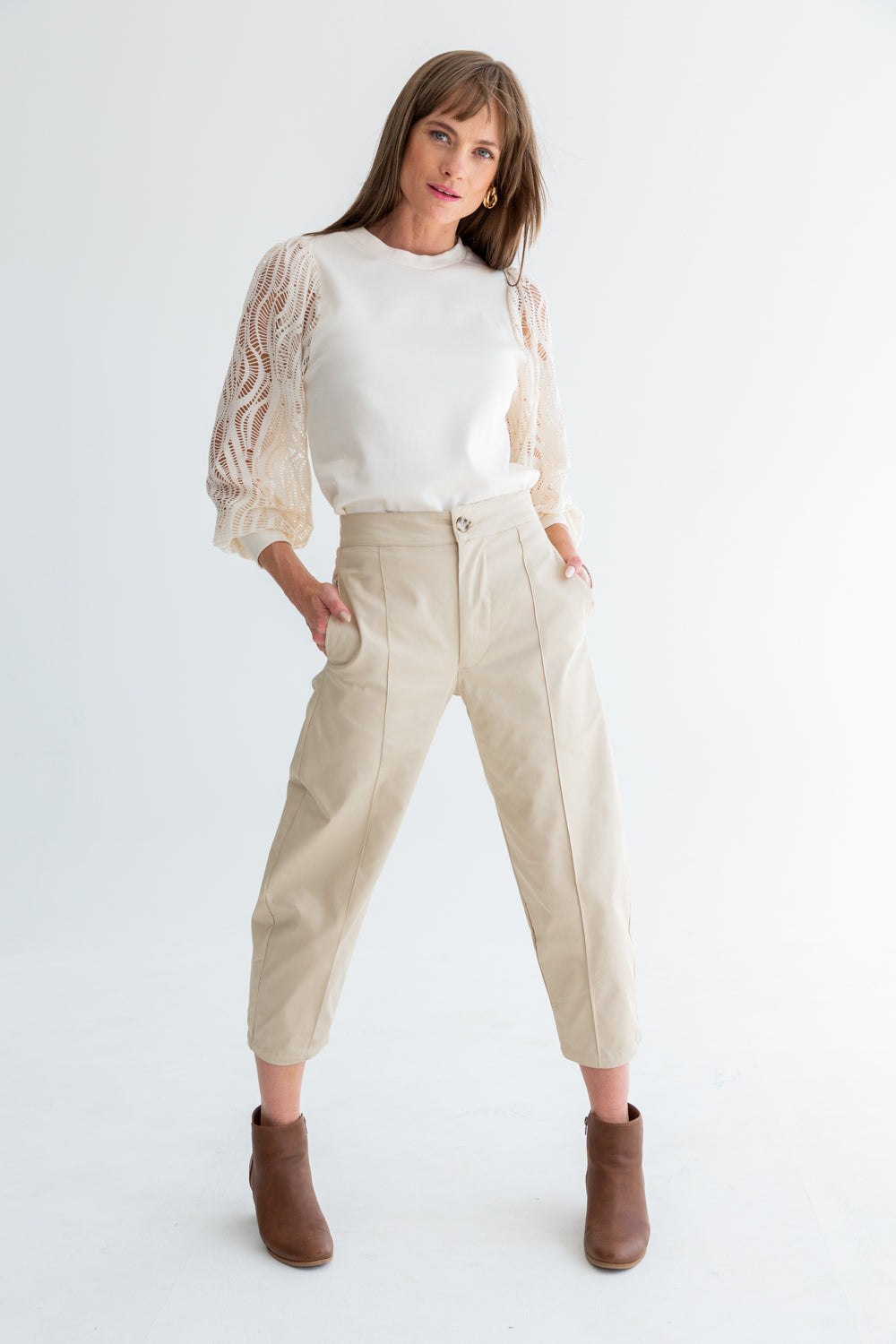 Vera Pants Stone-PANTS-kindacollection-Kinda