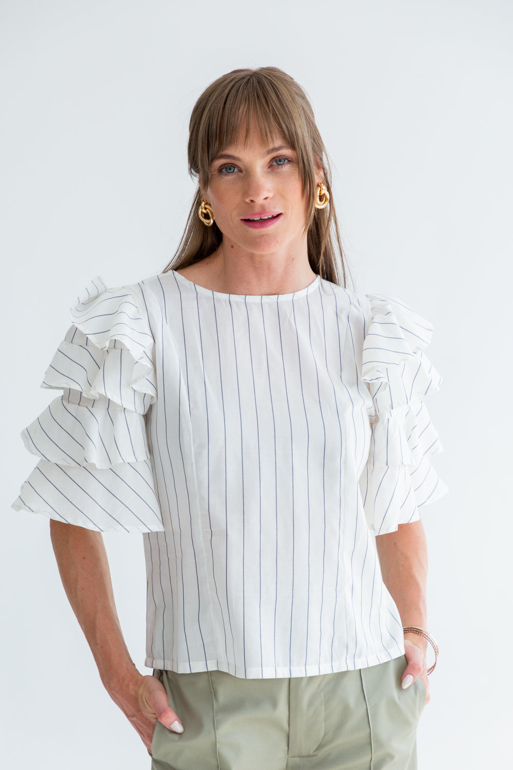 Gabriella Top Stripe-TOPS-kindacollection-Kinda