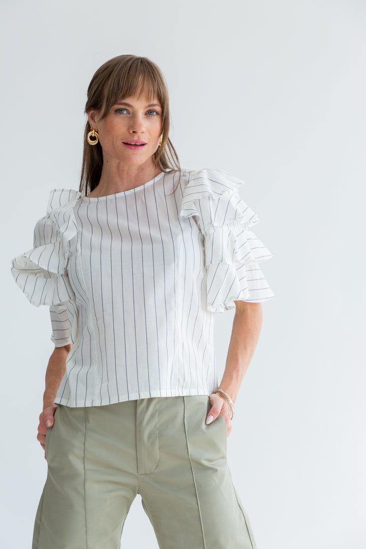 Gabriella Top Stripe-TOPS-kindacollection-Kinda