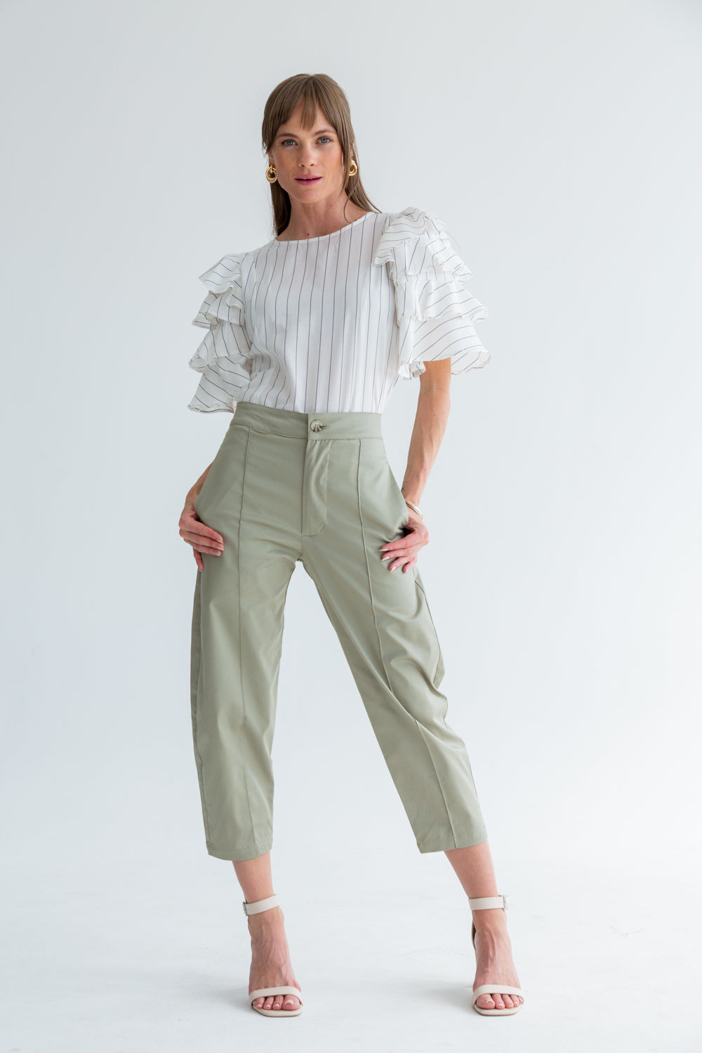 Vera Pants Sage-PANTS-kindacollection-Kinda