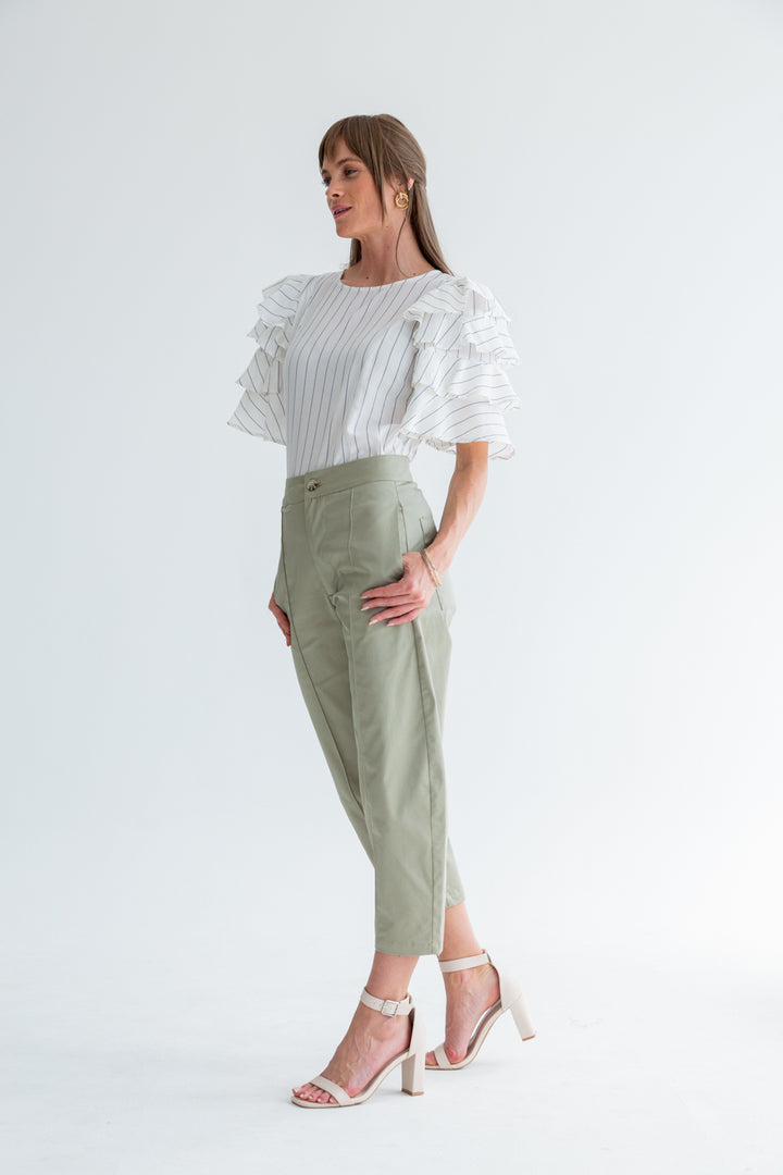 Vera Pants Sage-PANTS-kindacollection-Kinda