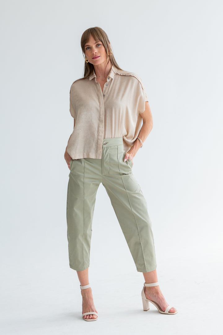 Vera Pants Sage-PANTS-kindacollection-Kinda