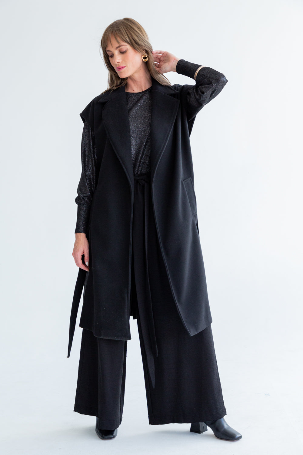 The Serafina Coat Black-JACKETS-kindacollection-Kinda