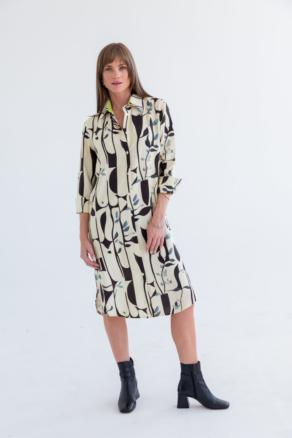 Evie Dress Abstract Print-DRESSES-kindacollection-Kinda