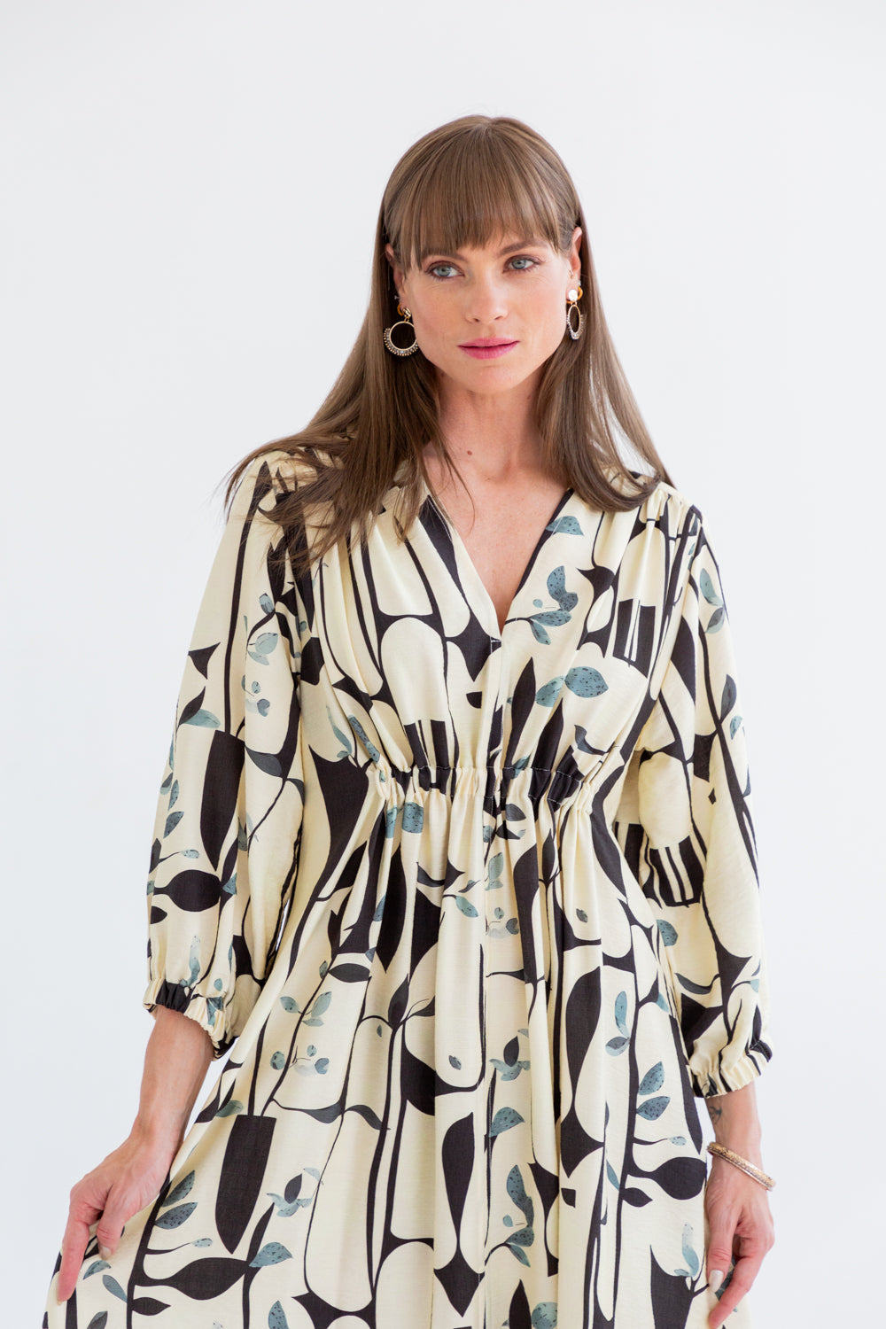 Arniston Dress Abstract Print-DRESSES-Kinda-Kinda