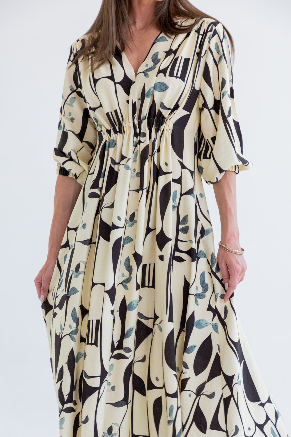 Arniston Dress Abstract Print-DRESSES-Kinda-Kinda