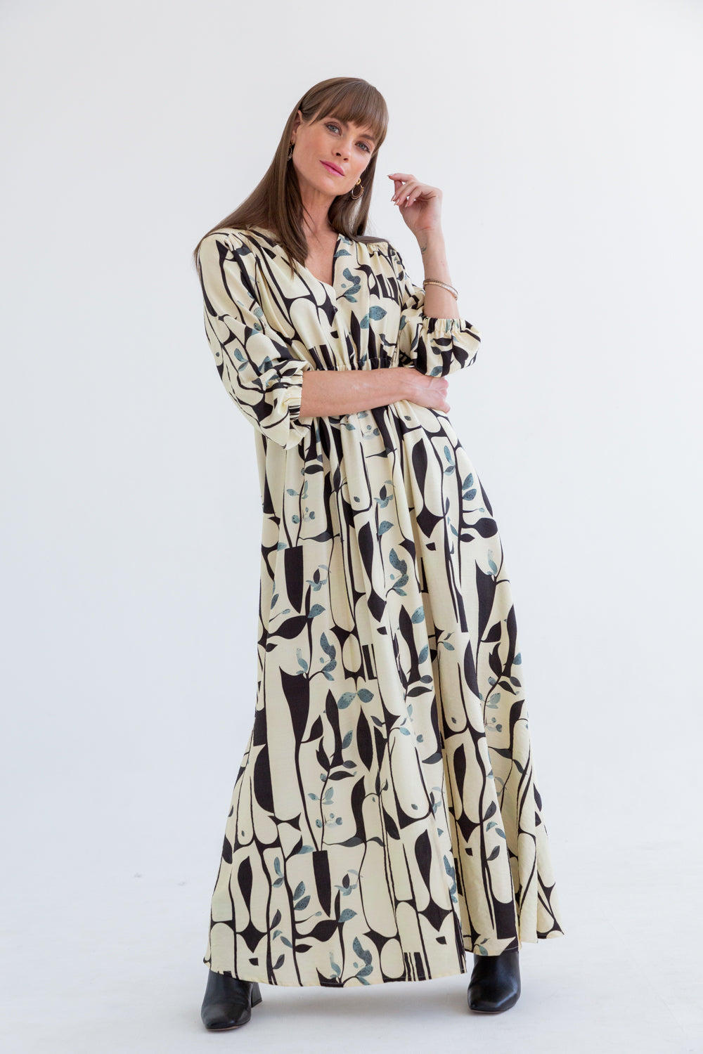 Arniston Dress Abstract Print-DRESSES-Kinda-Kinda