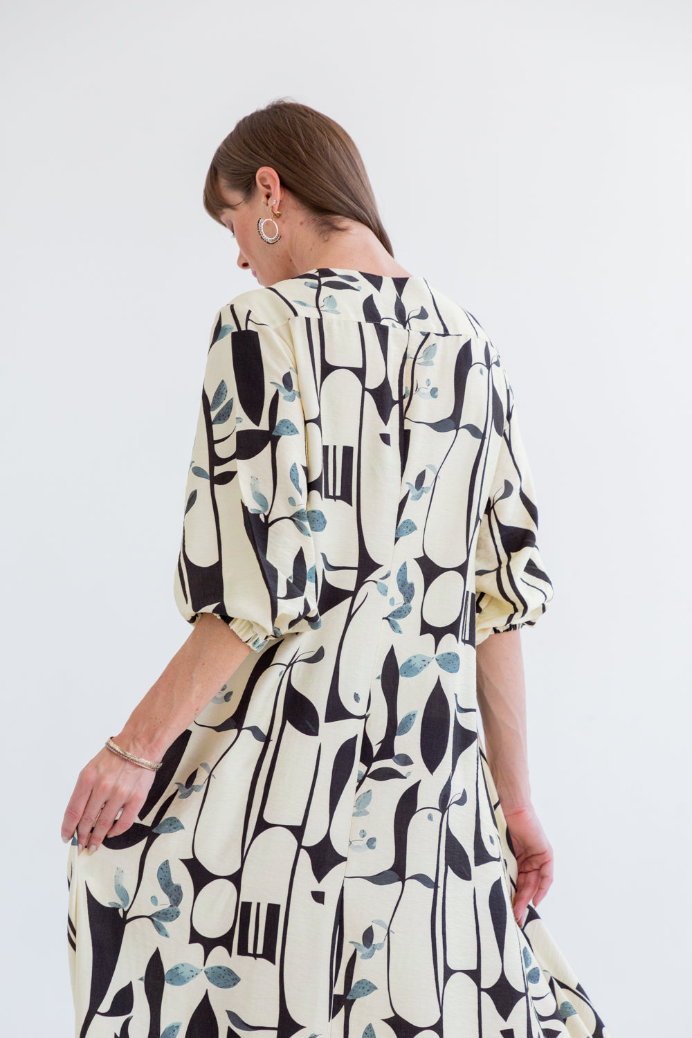 Arniston Dress Abstract Print-DRESSES-Kinda-Kinda