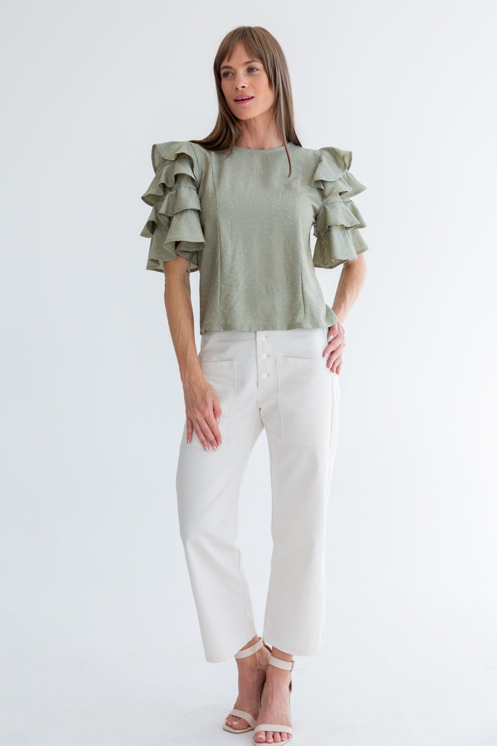 Gabriella Top Sage Diamond-TOPS-kindacollection-Kinda