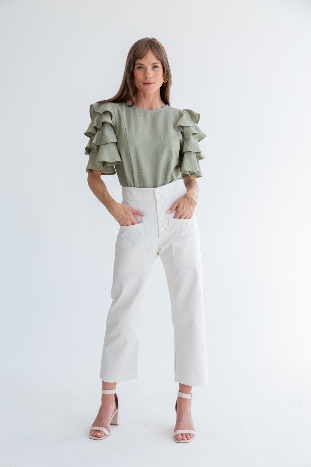 Gabriella Top Sage Diamond-TOPS-kindacollection-Kinda