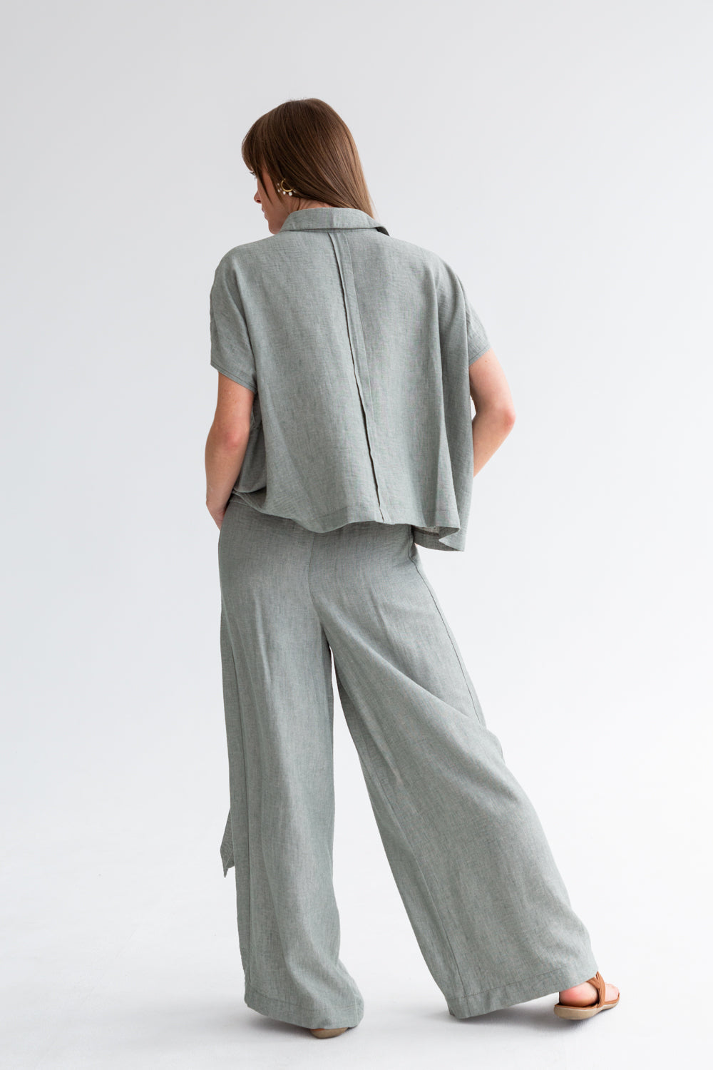 Louise Pants Fern Green-PANTS-kindacollection-Kinda