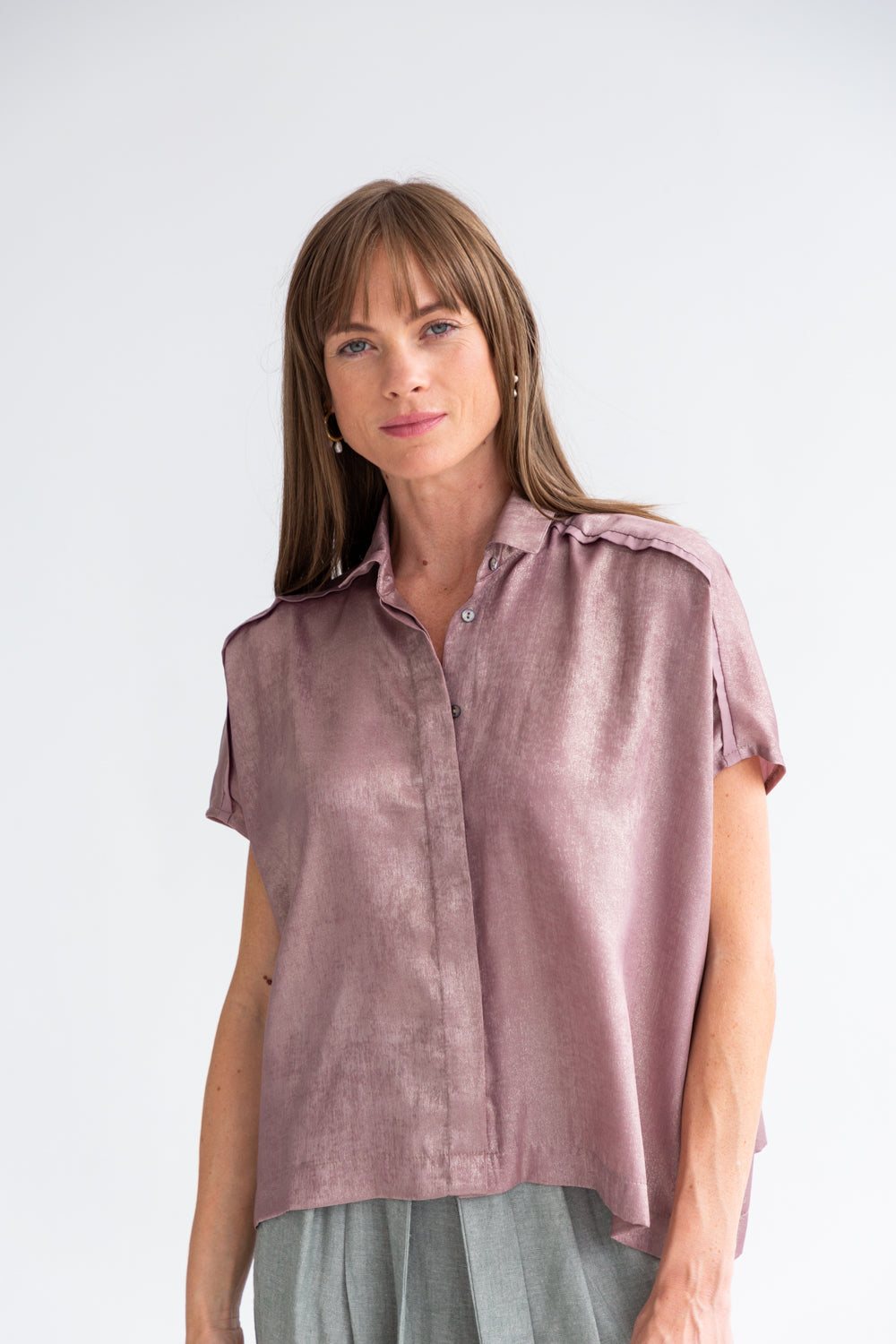 Mariam Shirt Mauve Gold-TOPS-kindacollection-Kinda