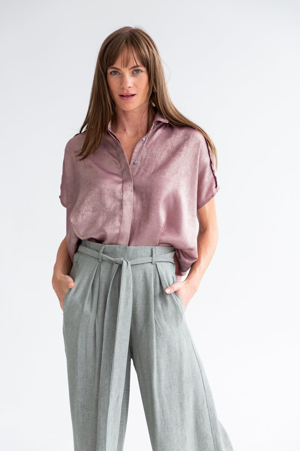 Mariam Shirt Mauve Gold-TOPS-kindacollection-Kinda