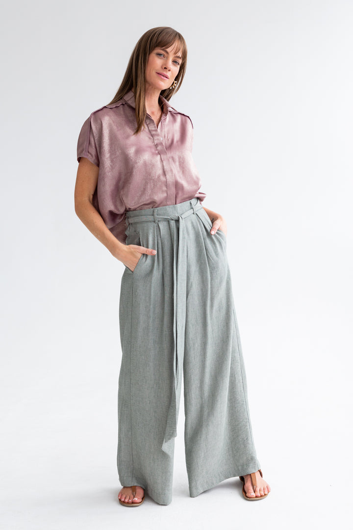 Louise Pants Fern Green-PANTS-kindacollection-Kinda