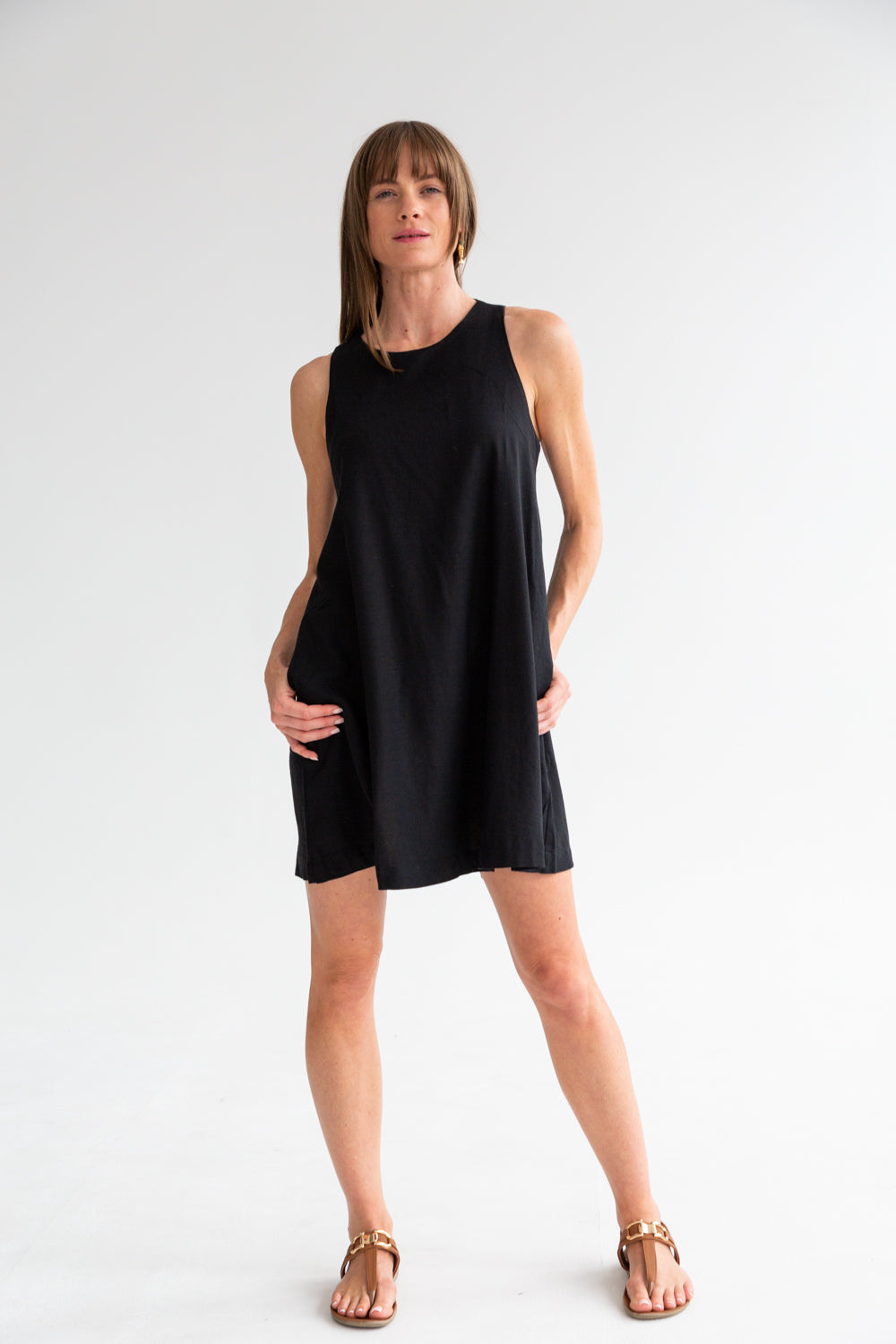 St Tropez Dress Black-DRESSES-kindacollection-Kinda