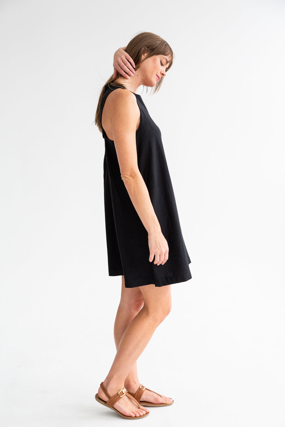 St Tropez Dress Black-DRESSES-kindacollection-Kinda