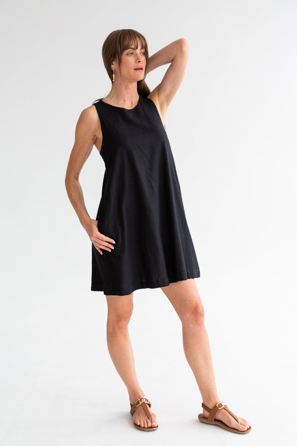 St Tropez Dress Black-DRESSES-kindacollection-Kinda