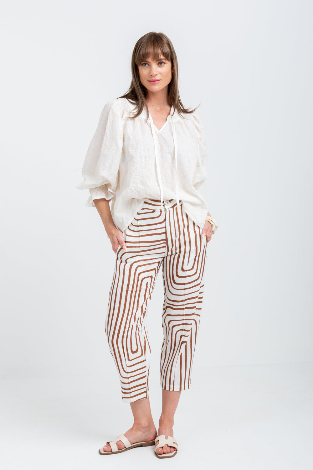 Bali Top Embroidered White Floral-TOPS-kindacollection-Kinda