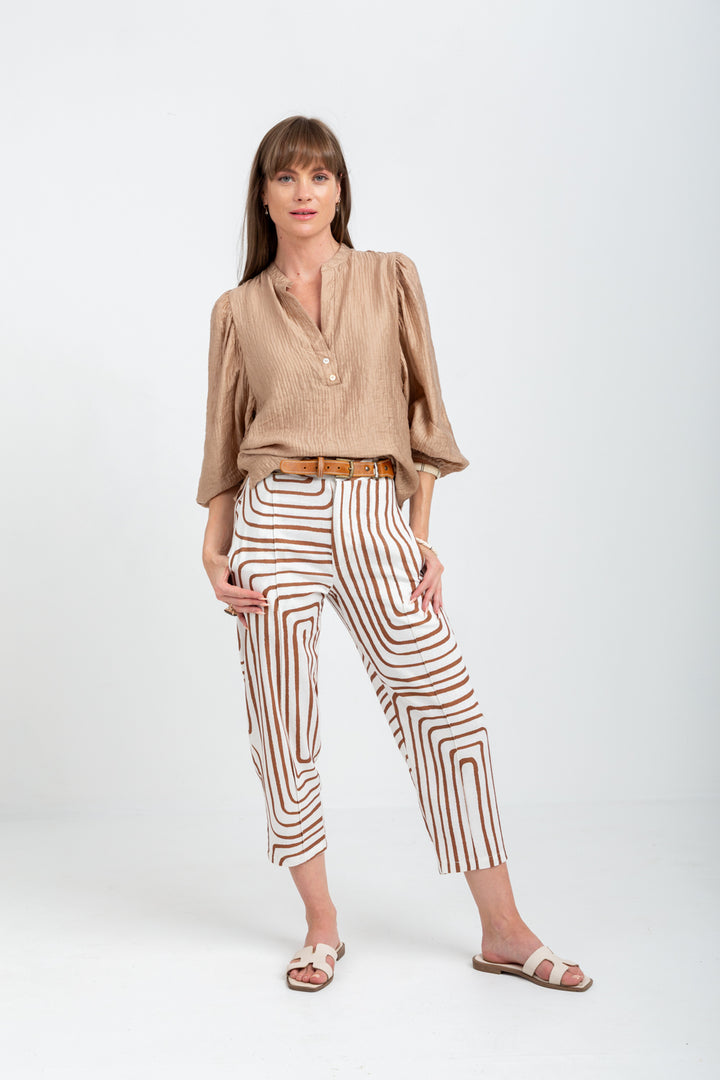 Amy Blouse Camel
