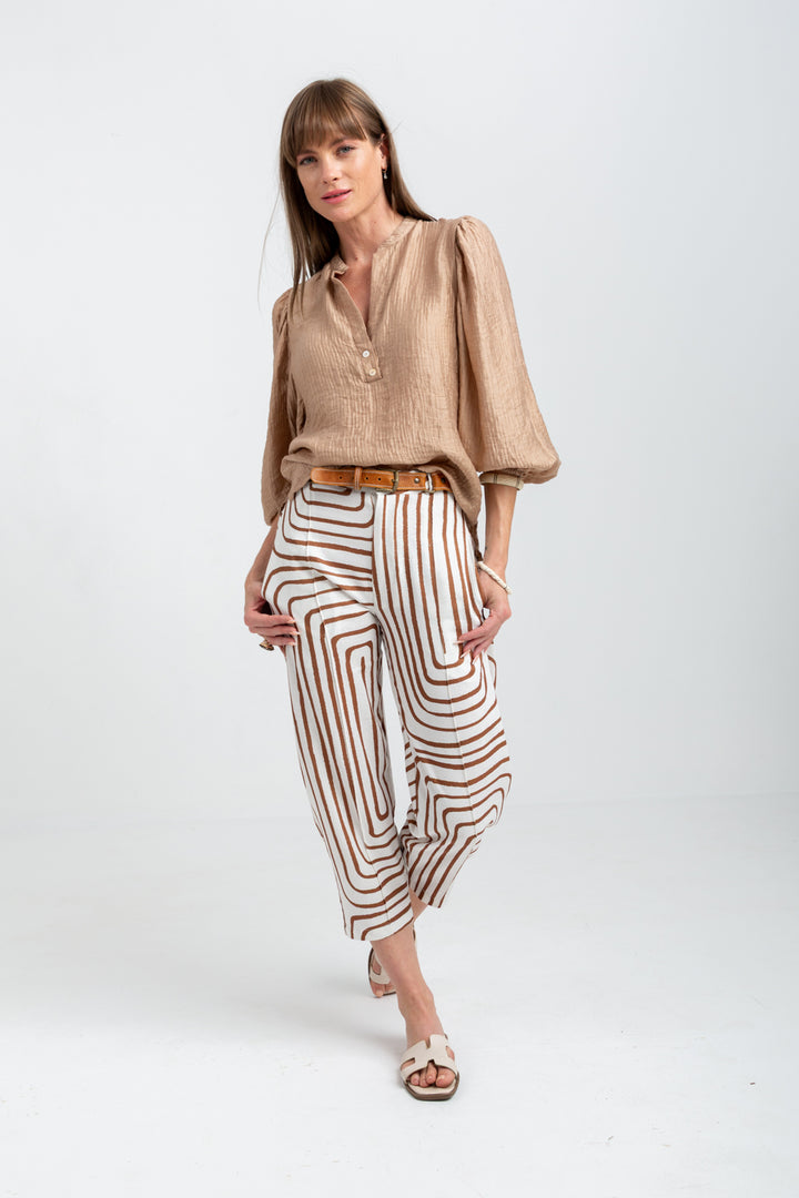 Amy Blouse Camel
