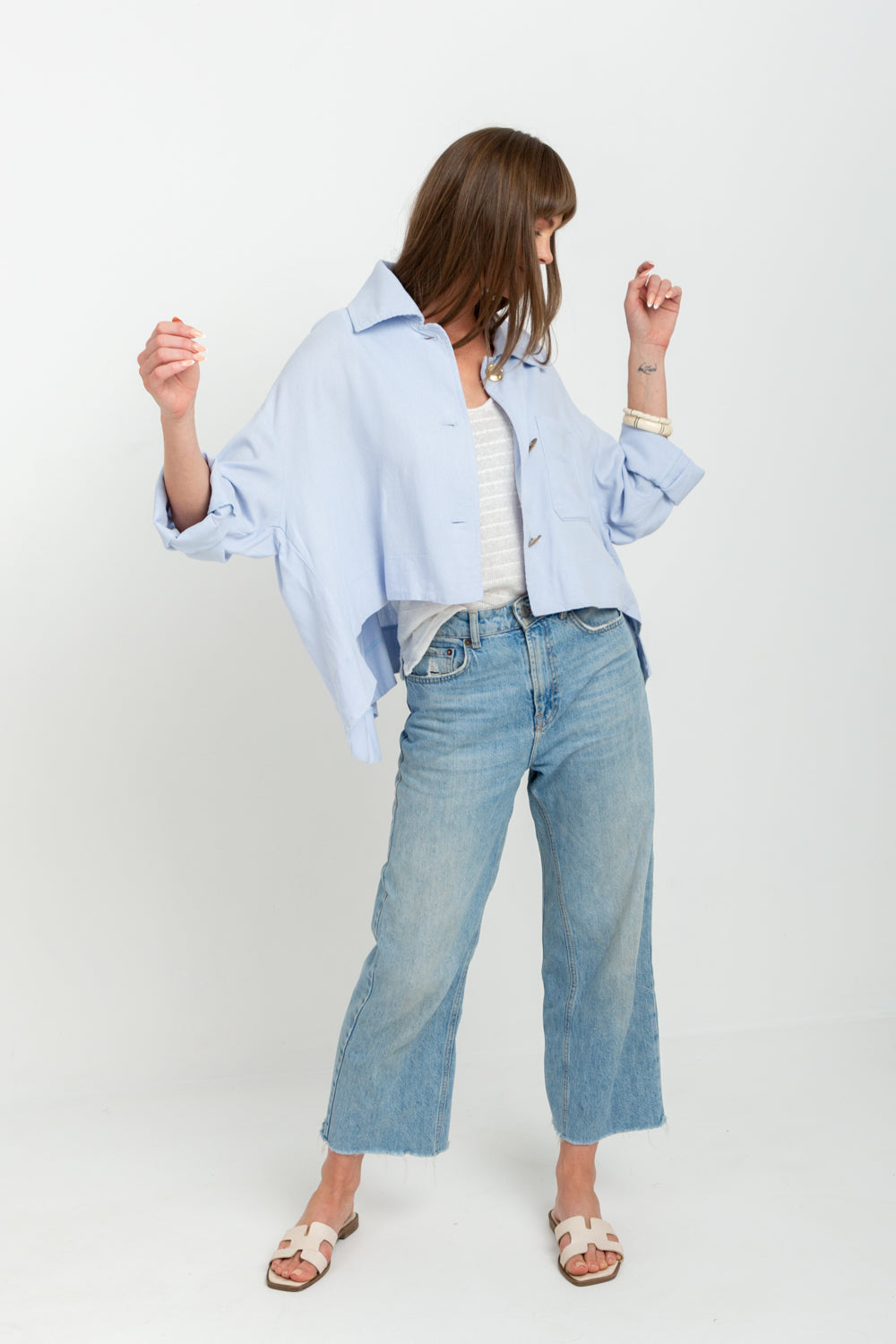 Como Coat Cool Blue-JACKETS-kindacollection-Kinda