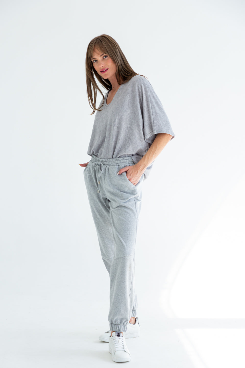 タグ付き BIBIY CLOUDY PANTS グレー BIBIY. CLOUDY PANTS ロゴ