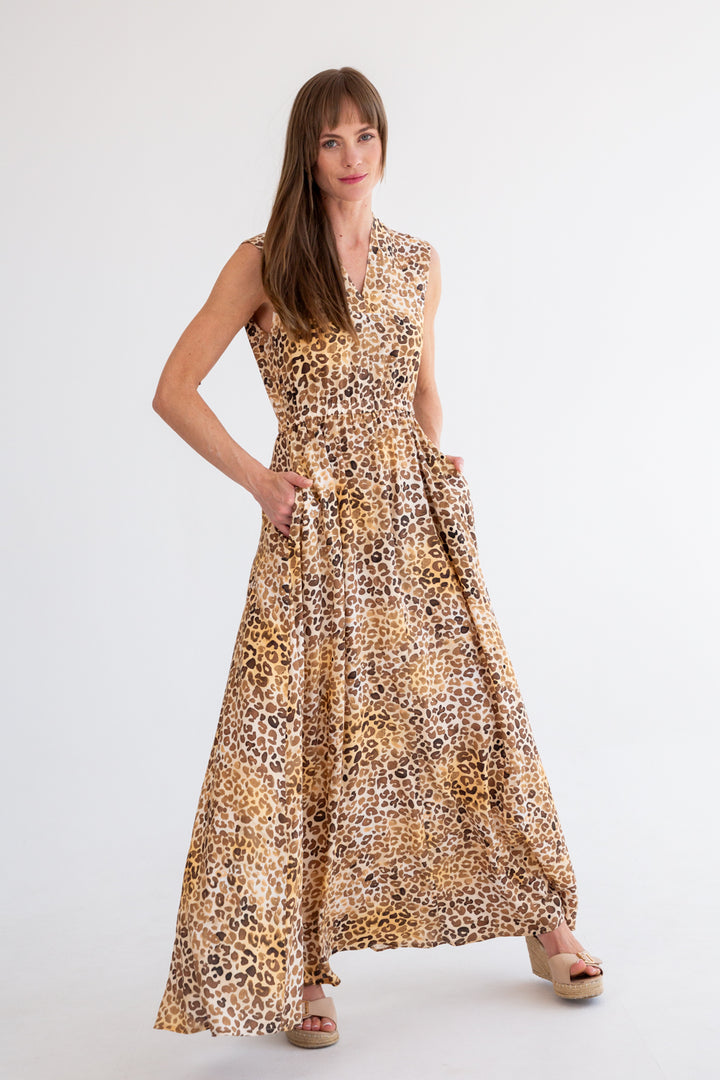 Sammi Dress Animal Print-DRESSES-kindacollection-Kinda