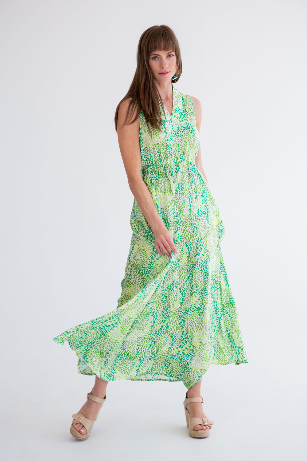 Sammi Dress Green Rain-DRESSES-kindacollection-Kinda