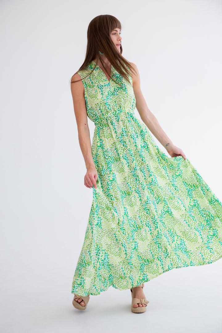 Sammi Dress Green Rain-DRESSES-kindacollection-Kinda